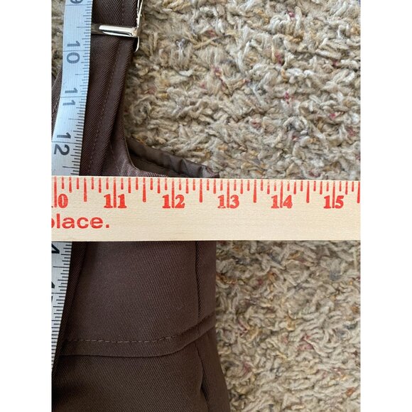 Vintage Skyr Womens Brown Wool-Blend Snow Pants 10R Adjustable Straps Classic - Picture 6 of 8